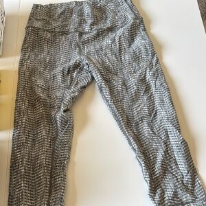 lululemon athletica Gray Patterned Leggings